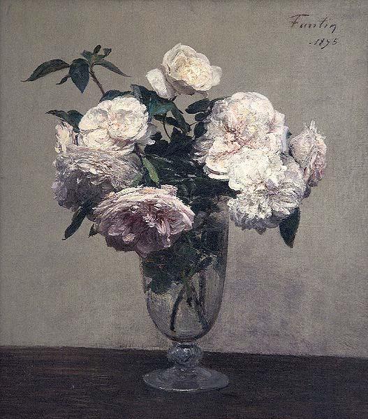 Henri Fantin-Latour Vase of Roses oil painting image